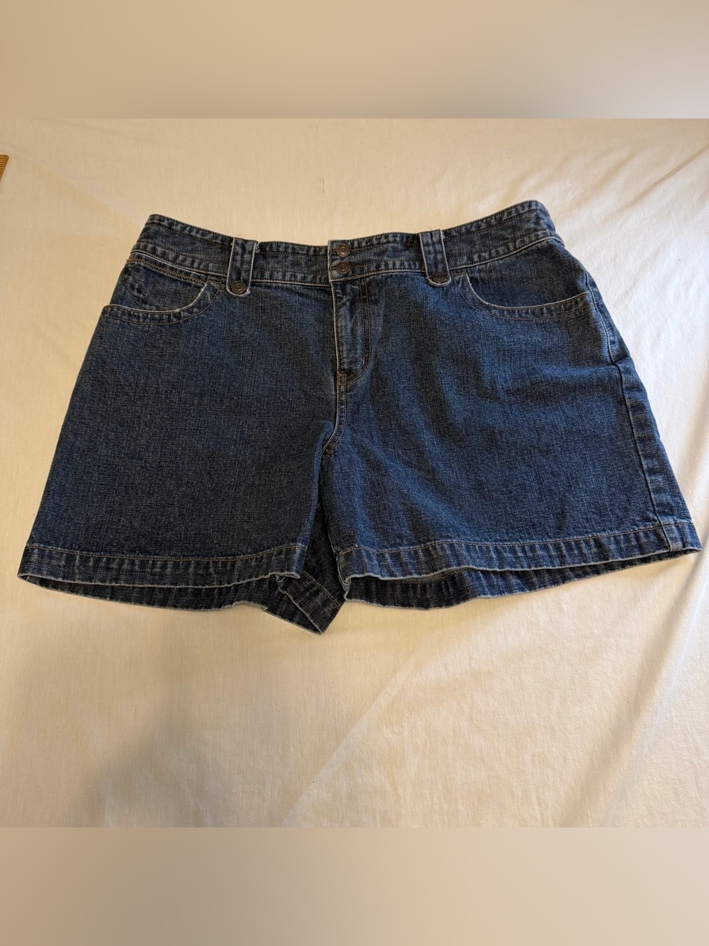 Sonoma Indigo Blue High-Rise Denim Shorts Size 16